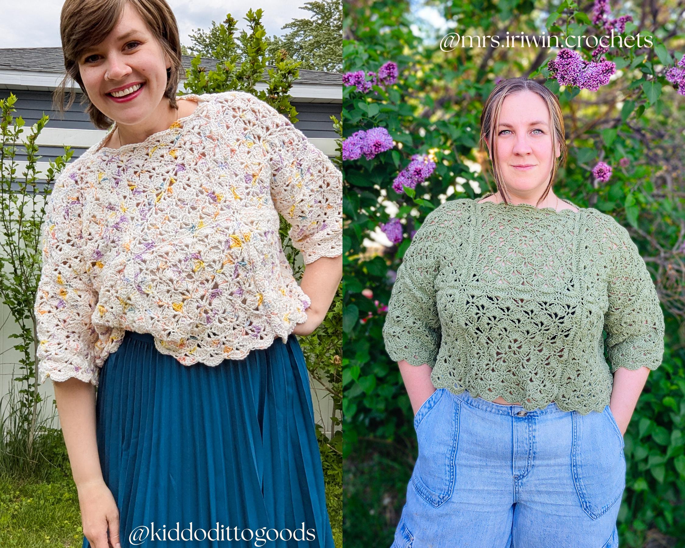 The Camellia Shell Sweater Pattern PDF | Intermediate Granny