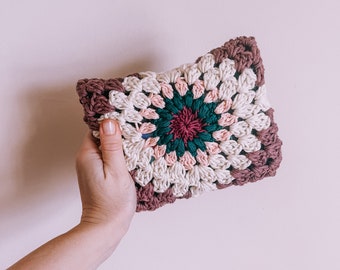 ハンドメイドかぎ針編みタブレットカバー、レインボーモバイルデバイス