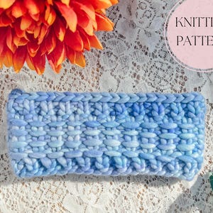 The Meadow Breeze Earwarmer Anleitung PDF | NUR MUSTER | Einfaches anfängerfreundliches Strickmuster Super voluminöses Stirnband