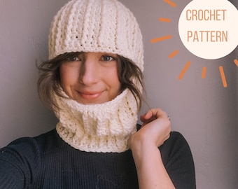 The Hawthorne Balaclava Crochet Pattern PDF | PATTERN ONLY | Crochet Ribbed Intermediate Ski Mask Hood Pattern