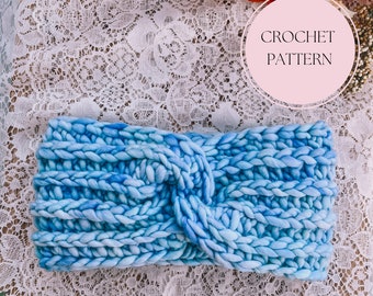 The Ava Earwarmer Crochet Pattern PDF | Pattern ONLY | Cute Beginner Friendly Quick Headband Digital Download