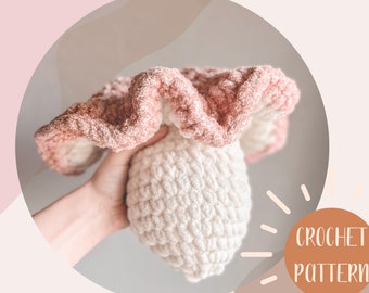 The Chanterelle Mushroom Crochet Pattern PDF | Beginner Friendly Woodland Pillow | Chunky Mushie Blanket Yarn Amigurumi Pattern
