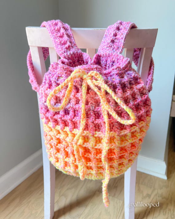 The Honeycomb Haze Drawstring Bag Pattern PDF | Intermediate  display picture 3