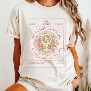 Midsommar Summer Festival Tee, Midsommar Themed Tee, Halloween Unisex Jersey Short Sleeve Tee Gift Idea for Horror Fans, May Queen