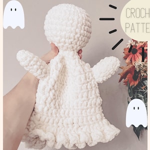 The Friendly Ghost Snuggler Pattern PDF | Digital Download | Crochet Pattern for Spooky Cute Halloween Plushie