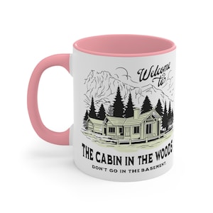 Cabin in the Woods Themed Coffee Mug for Horror Fans 1980s Vintage Style Halloween Coffee Mug, Evil Dead (11, 15oz)