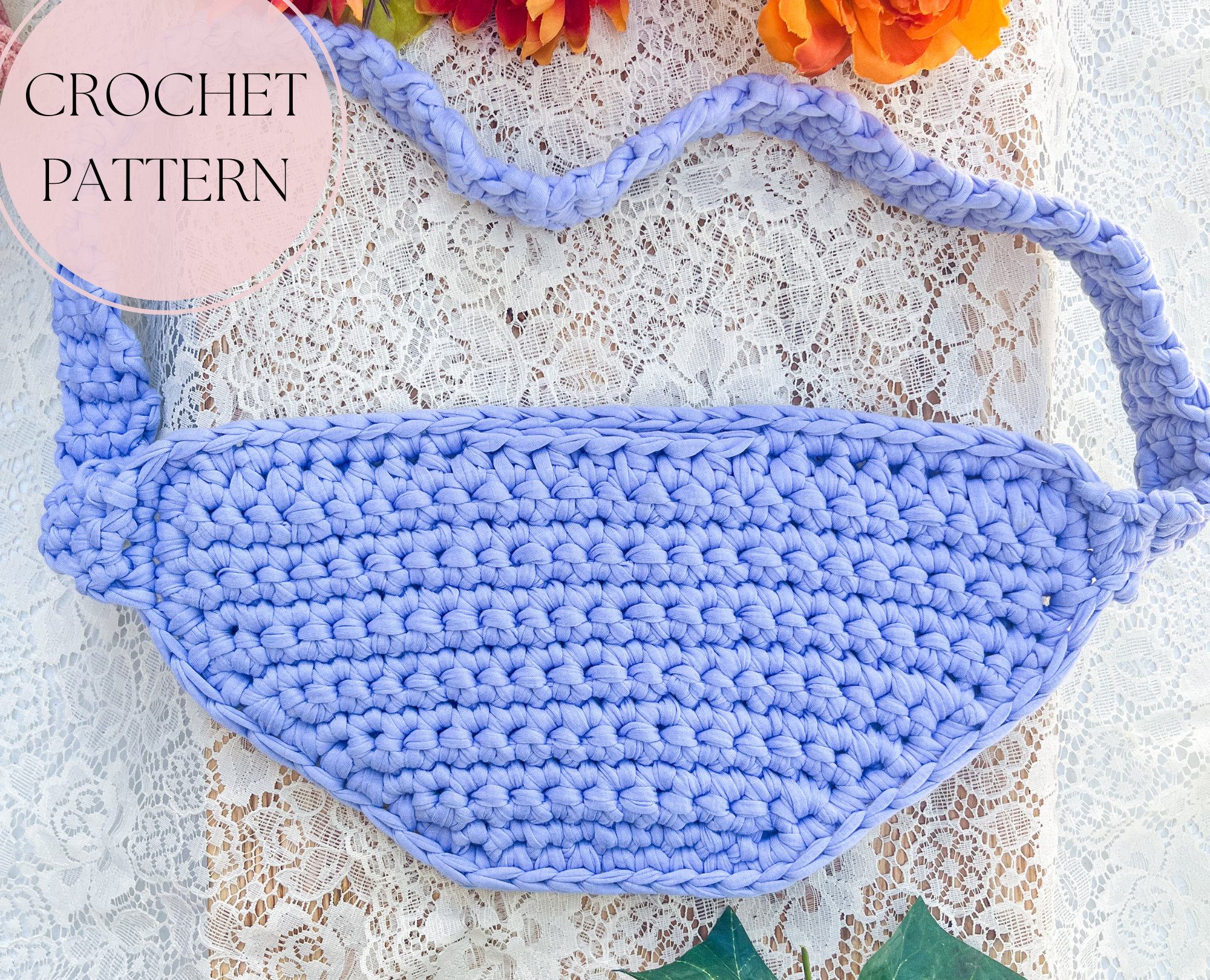 31 Crochet Sling Bags with Crossbody Bags, Tote Bags, and Keychain Styles 13 The Harper Sling Bag Pattern Only Cute Chunky T Shirt