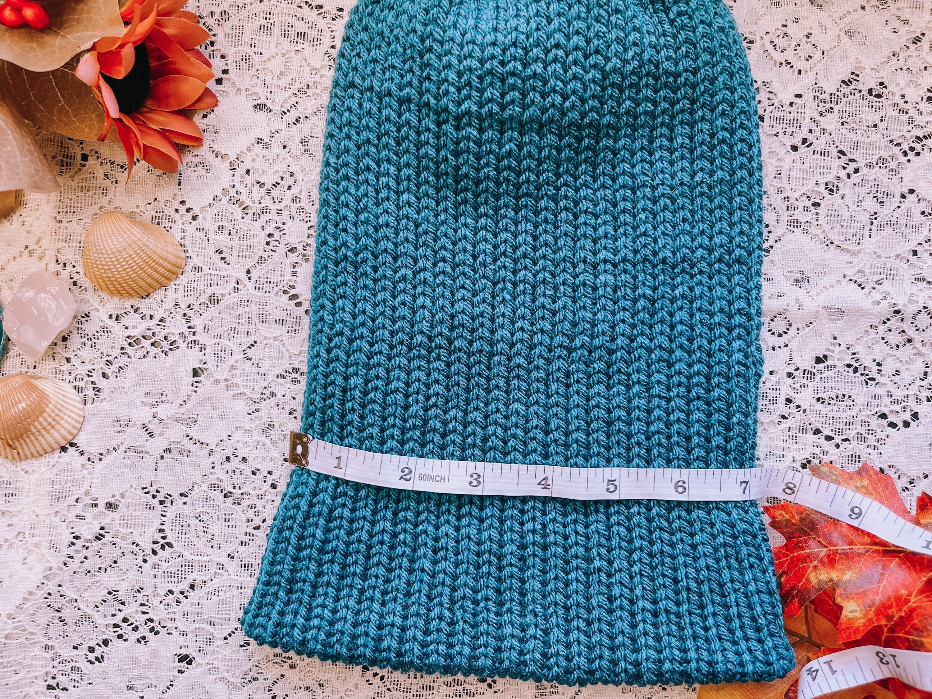 The Teal Knit Beanie | Colorblock Double Sided Knitted  display picture 3