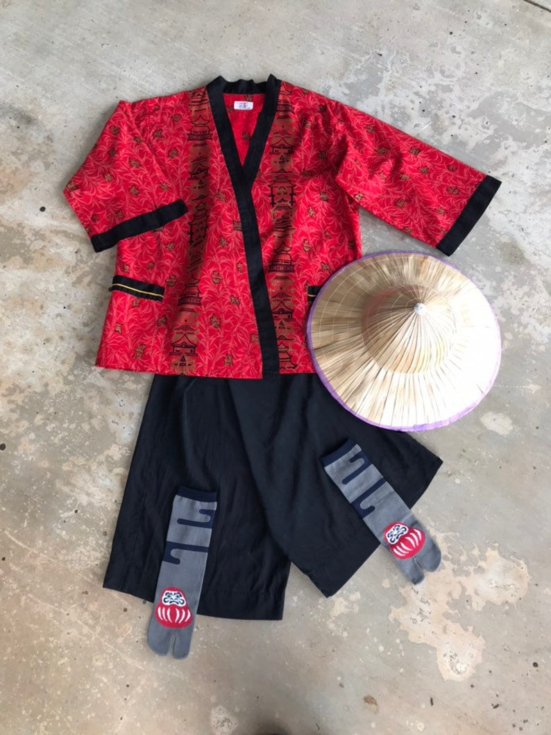 1950/'s to early 60/'s Kabuki Sleepwear by WeldonMid Century Japanese Style Robe
