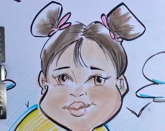 Kids Caricature Drawing for Birthdays! Sale 10%off