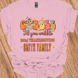 Custom 2024 Thanksgiving Family Shirts Thanksgiving Group T Shirts