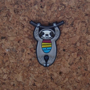 Pansexual Sloth Enamel Pin