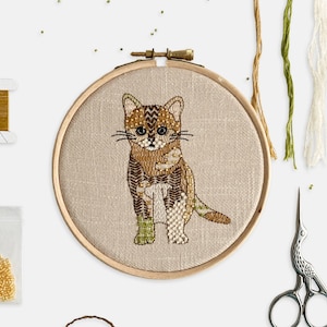 Animal Iron on Embroidery Transfers. 10 Cute Embroidery Patterns for Hand  Embroidery. Designs Print Multiple Times. Cat, Lion, Fox and More 
