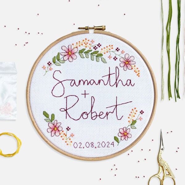 Wedding Cross Stitch Kit Etsy