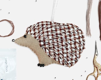 Hedgehog Felt Craft Kit Embroidery Decoration