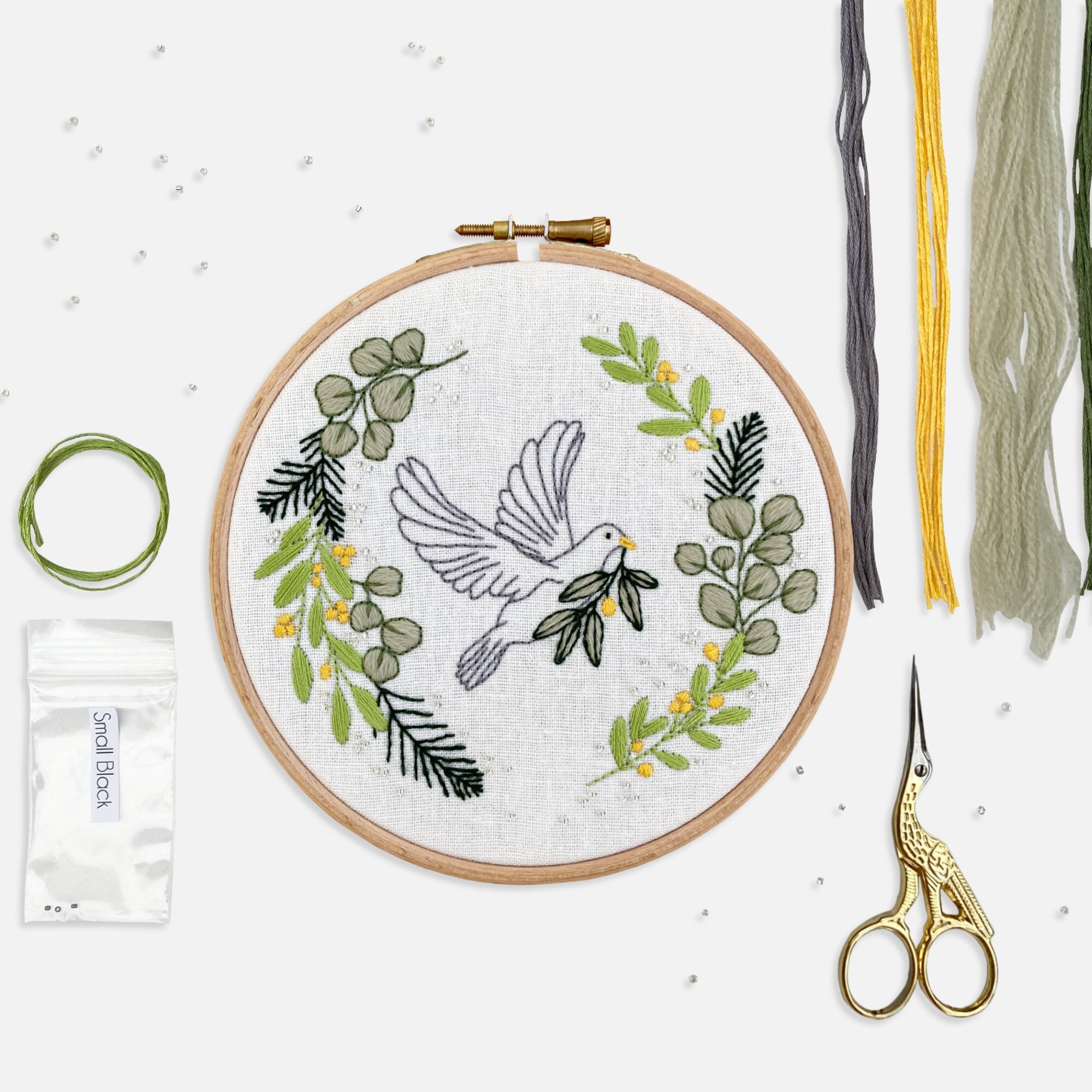 Large Floral Embroidery Kit – Kirsty Freeman Design