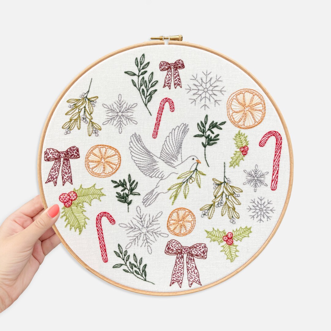 Advent Calendar Embroidery Kit Etsy