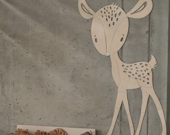 Magical DEER Nursery Decor, wooden wall decor, Kinderzimmer Dekoration, Wanddekoration, kids room decor