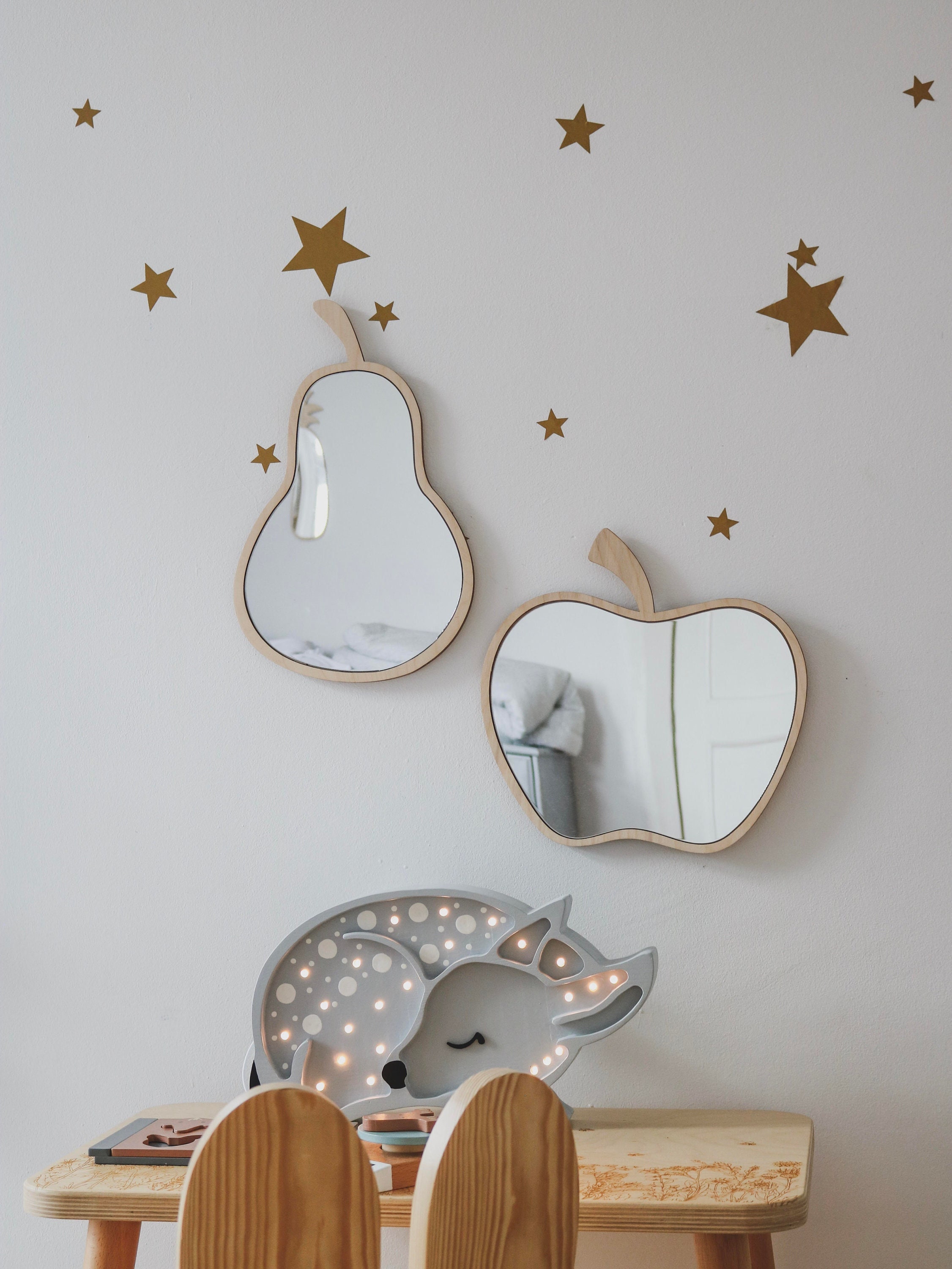 Fairy Mirror With Stars, Acrylic Mirror, Nursery Wall Décor, Kids Room  Mirror, Girls Room Wall Art Mirror, Wall Sign, Shatterproof Mirror 