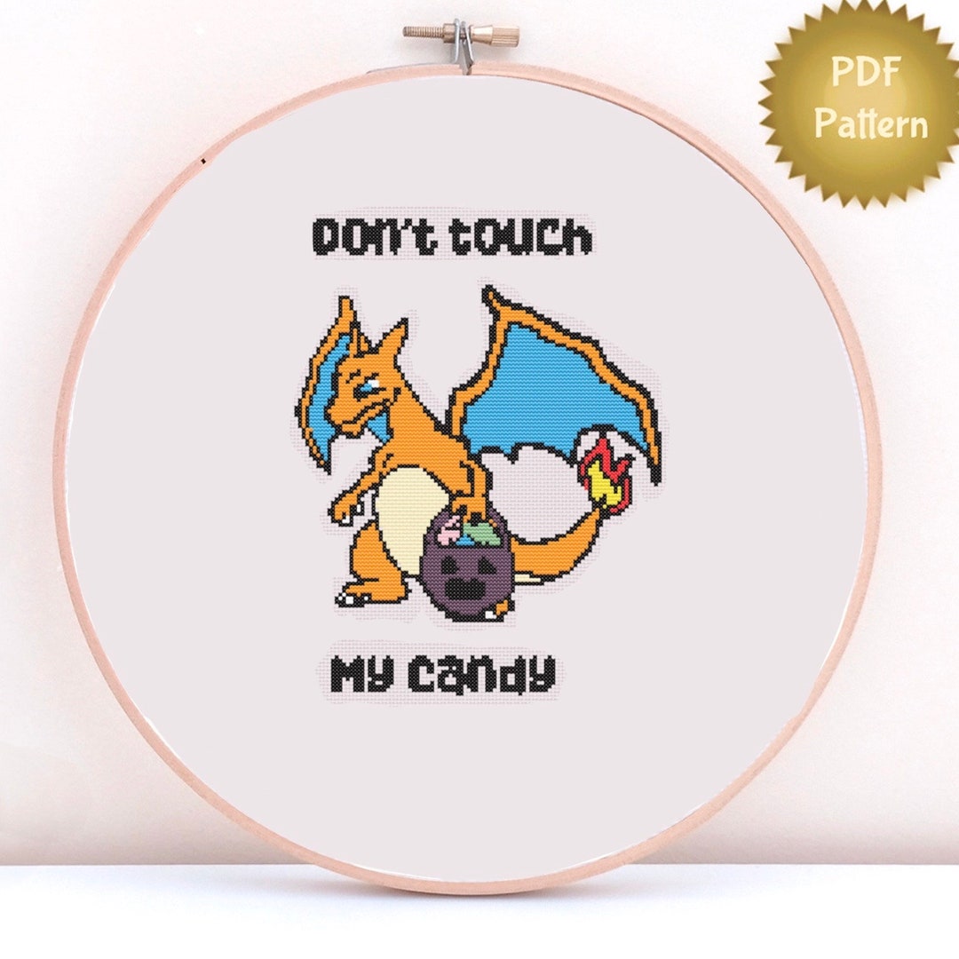 Charizard Pokémon Cross Stitch Pattern Etsy