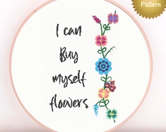 Flowers Miley Cyrus. - Cross Stitch Pattern