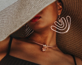 Fascination | Copper Statement Earrings