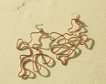 Ember | Copper Statement Earrings