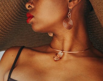 Entice | Copper Statement Earrings