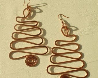 Intrigue | Copper Statement Earrings