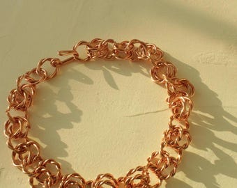 Handmade Pure Copper Link Chain