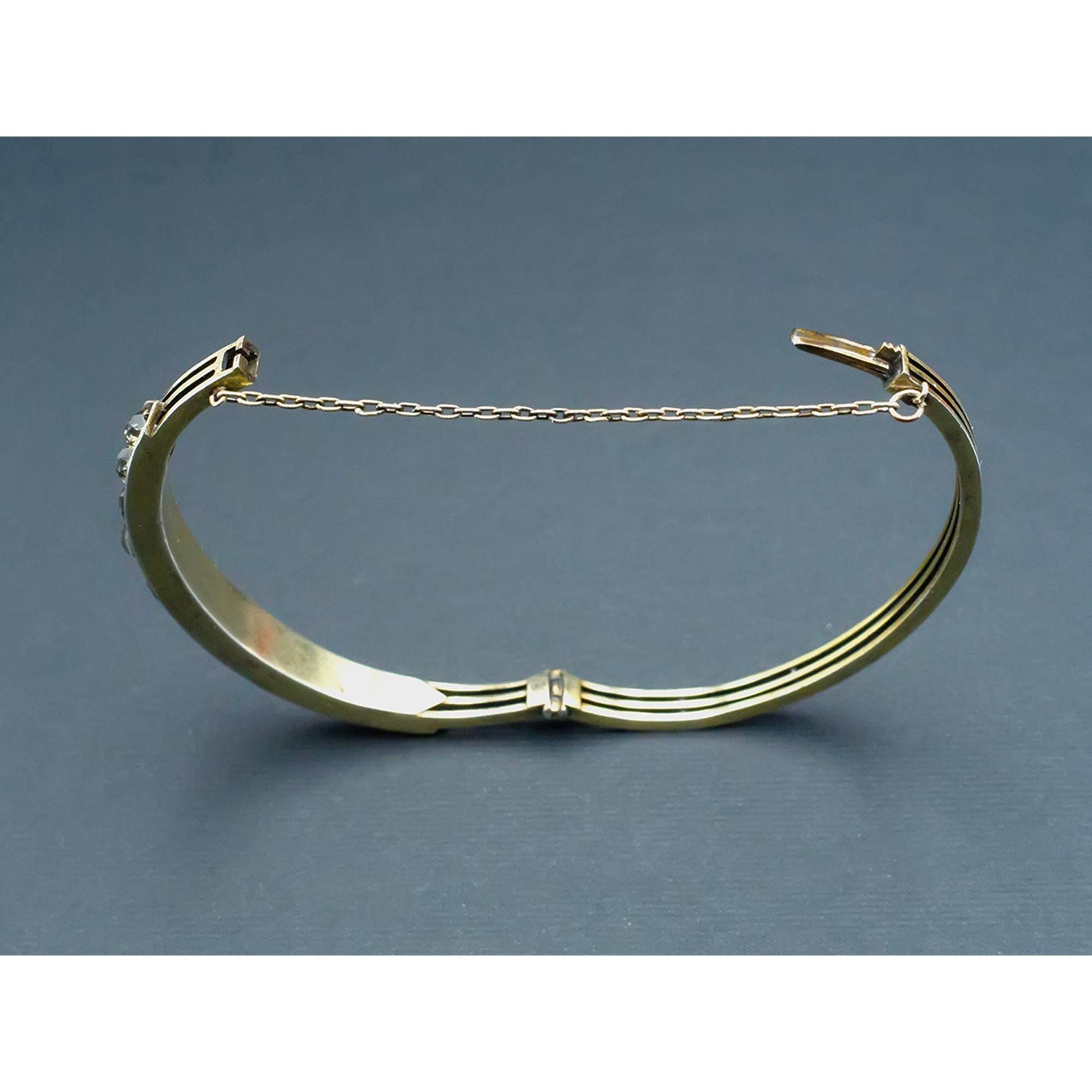 Bracelet Plaqué Argent Style Rétro Fin Et élégant, Modèle 2157, Occasion En Parfait état