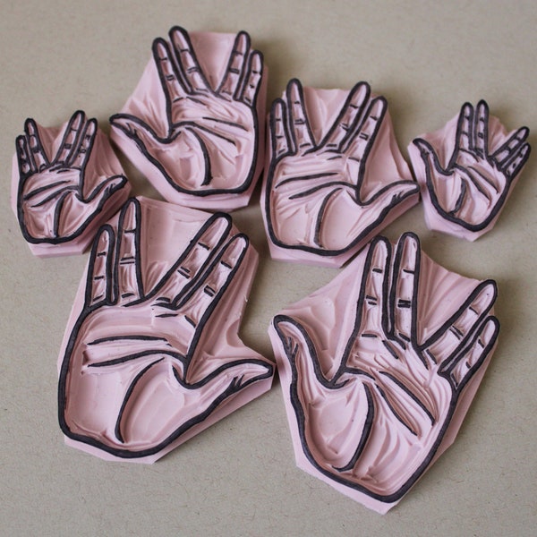 Vulcan Salute Rubber Stamp (unmounted)