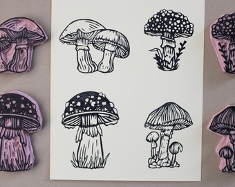 Mushroom Rubber Stamps (unmounted)