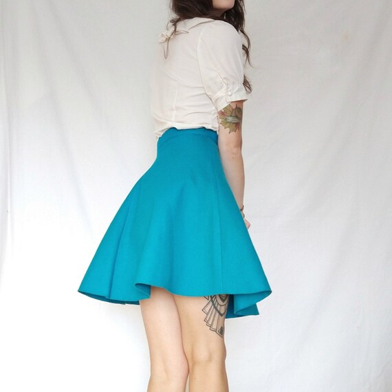 Vintage 1950s felt applique skater skirt Gem