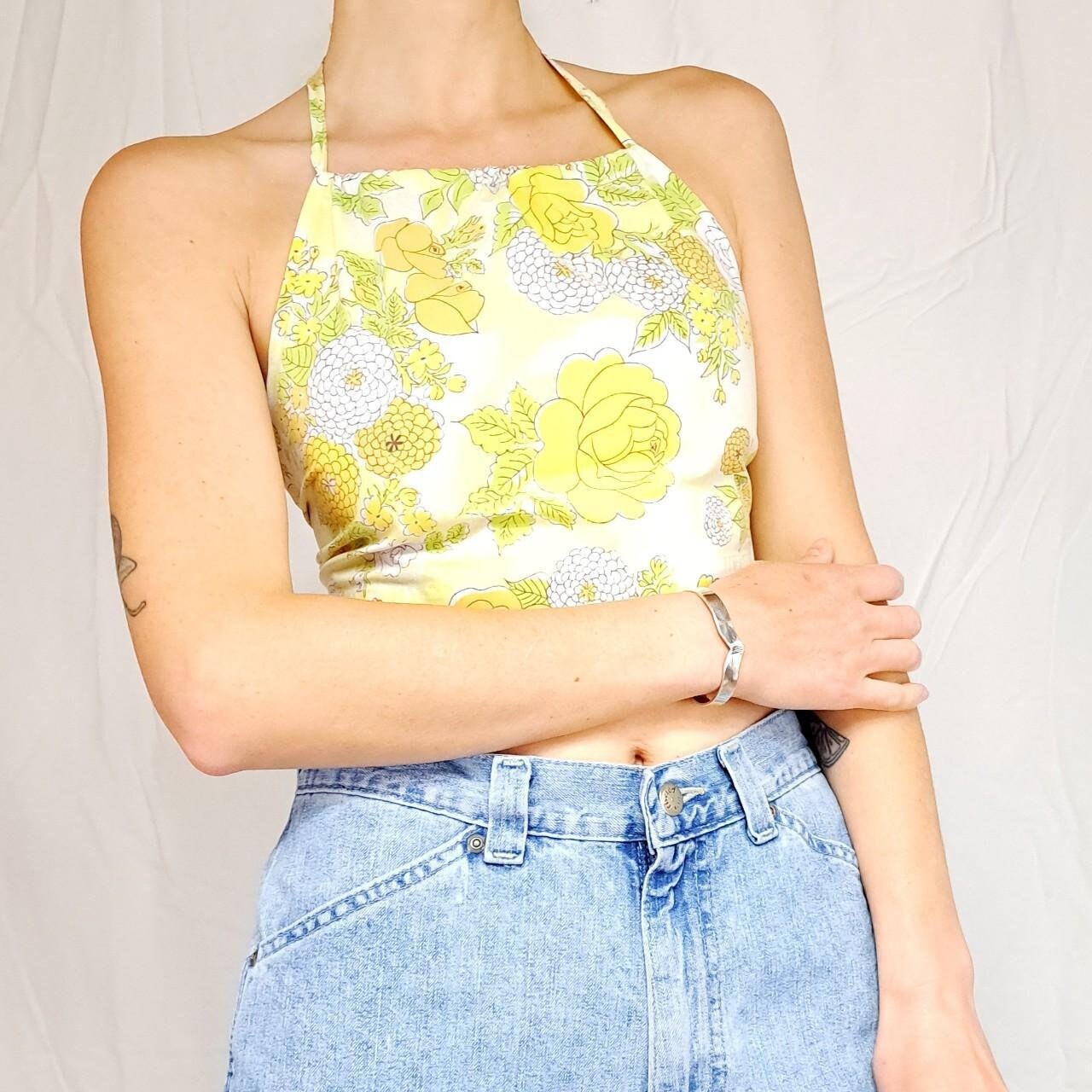 90s Multicolored Halter Top