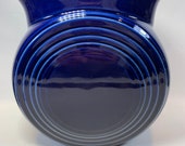 Vintage fiesta Ware millennium II cobalt blue disc vase