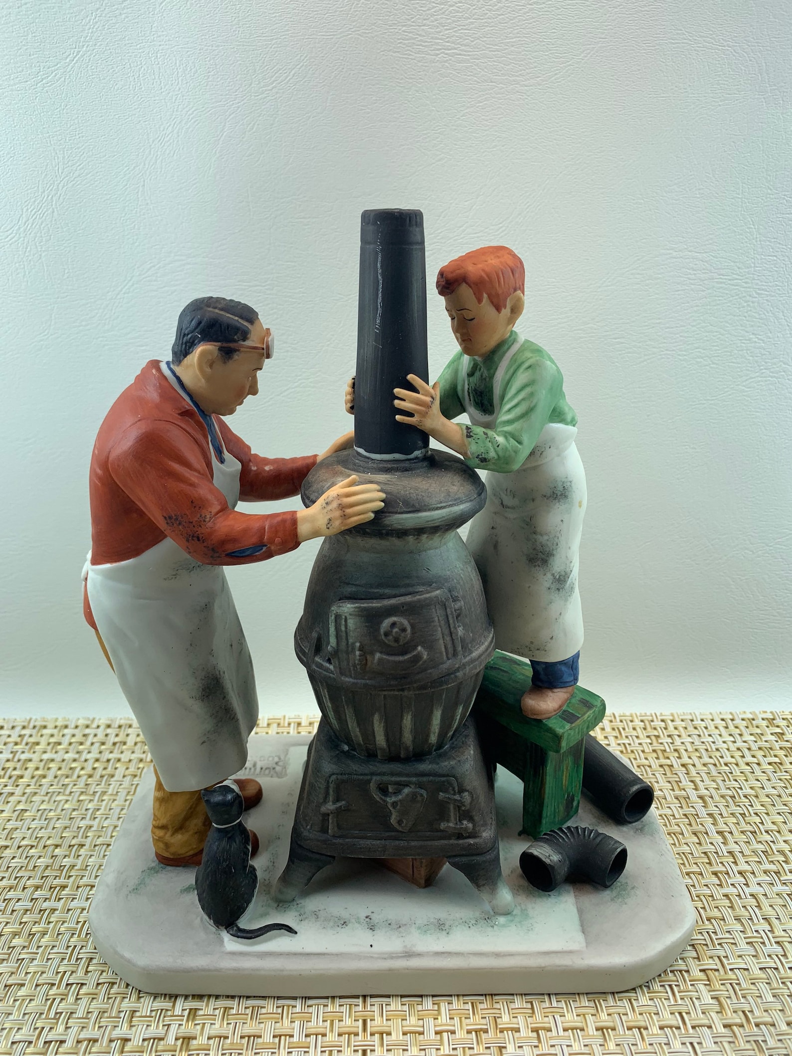 Norman Rockwell Porcelain Figurines.The coal seasons coming Etsy