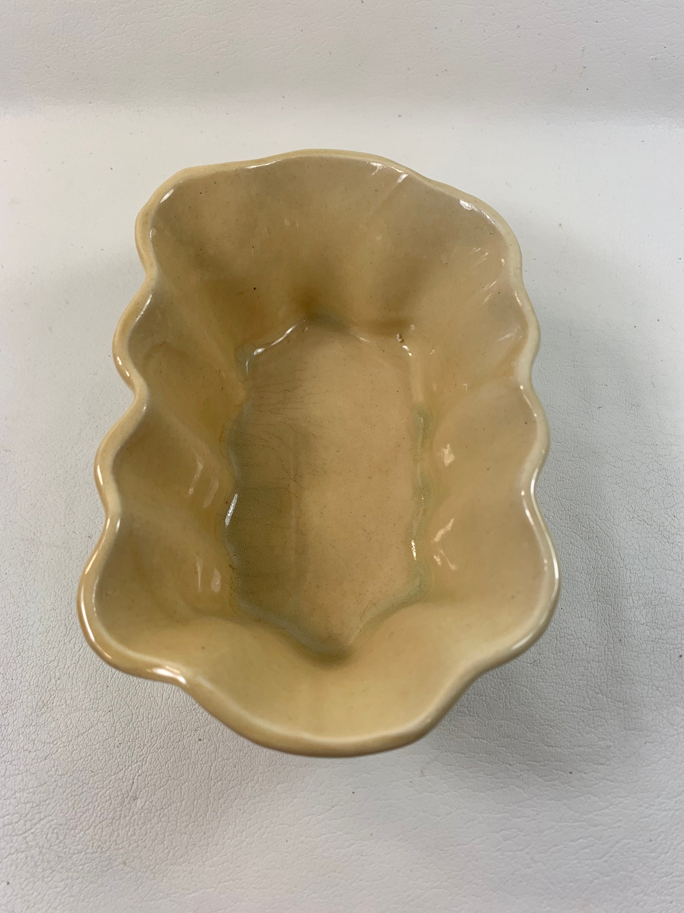 Vintage Yellow Flower Pot Made In USA Mid Century Indoor Etsy