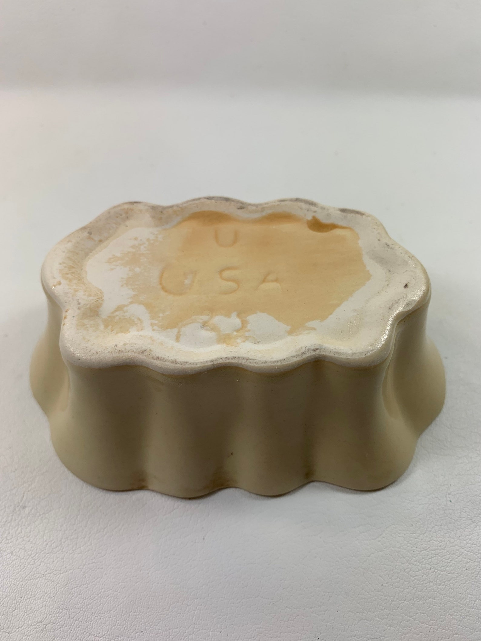 Vintage Yellow Flower Pot Made In USA Mid Century Indoor Etsy