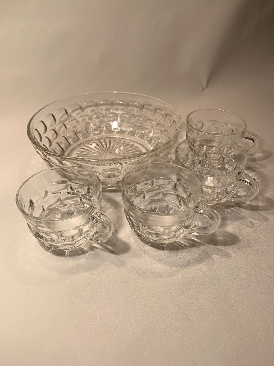 Punch Bowl / Cups. Etsy