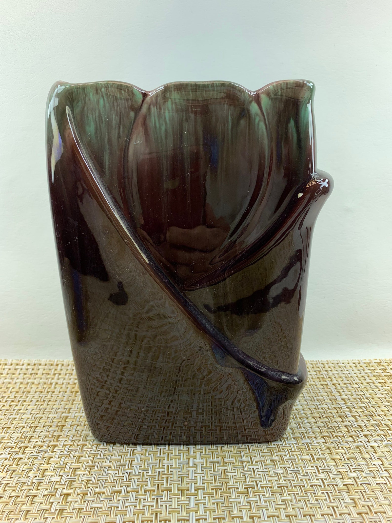 Mid Century Green/Brown Royal Haeger Vase R 651 | Etsy