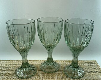 Mikasa Style Clear Glass Goblets