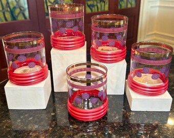 Sakura Sango Zipkin MCM Lowball Rocks Glasses.