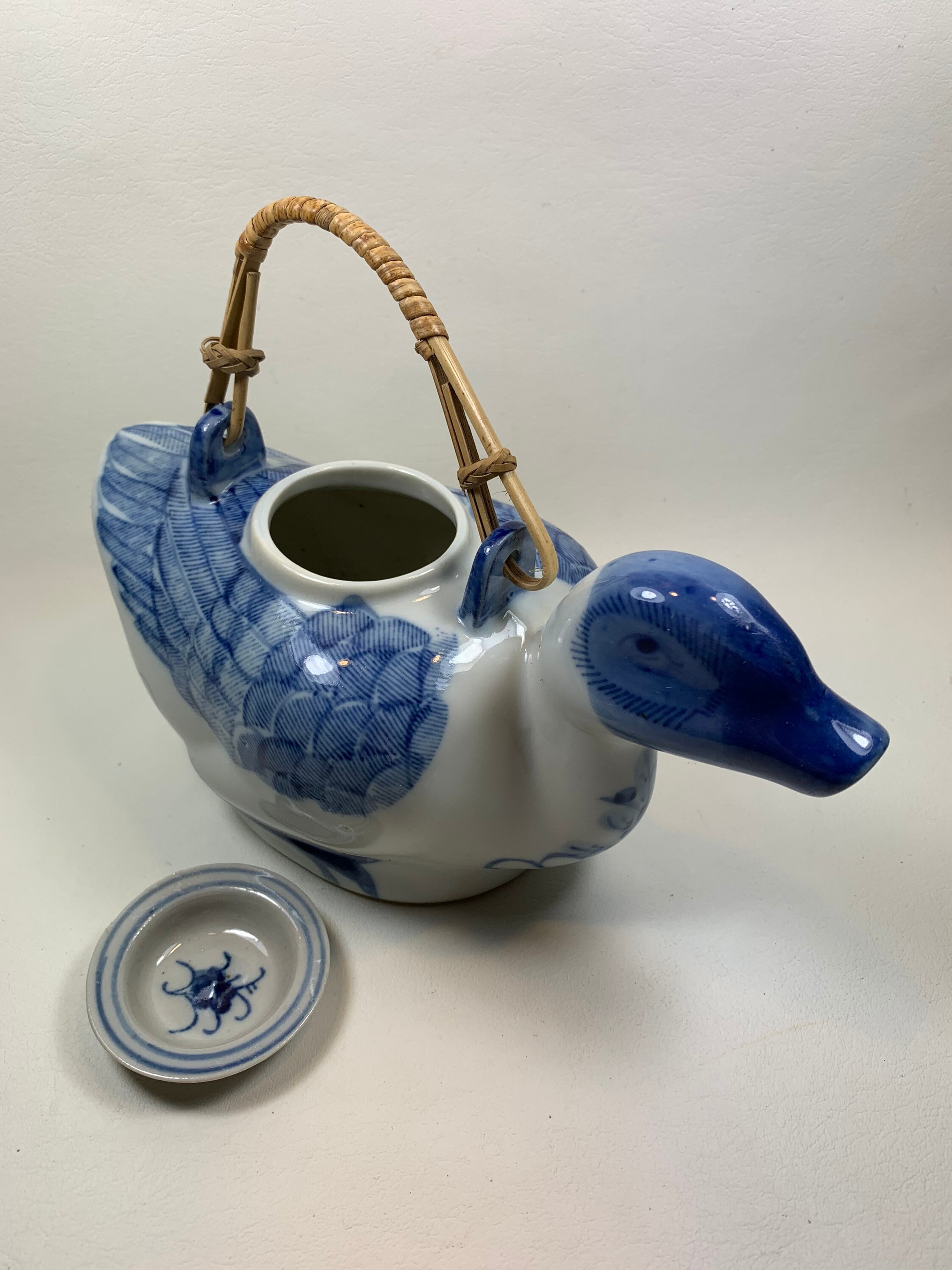 Vintage Oriental Decorativo Duck TeaPot Etsy