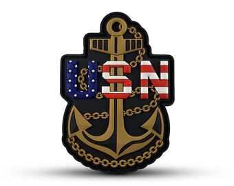 USN Anchor Patch, Chief Pride (3" x 2 1/4")
