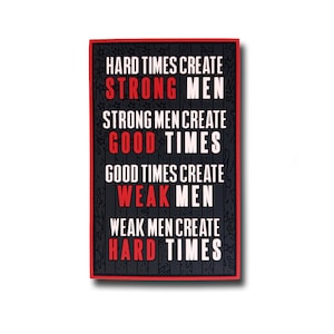 Inspirerande citatskylt PVC moralisk lapp (6,5 x 10 cm)