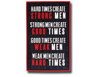 Inspirational Quote Sign PVC moral patch (2.5" x 4")