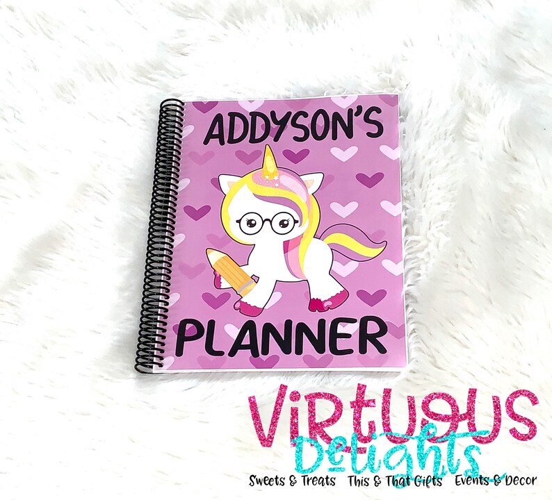 Student Planners for Girls Girl Planner Elementary School Etsy