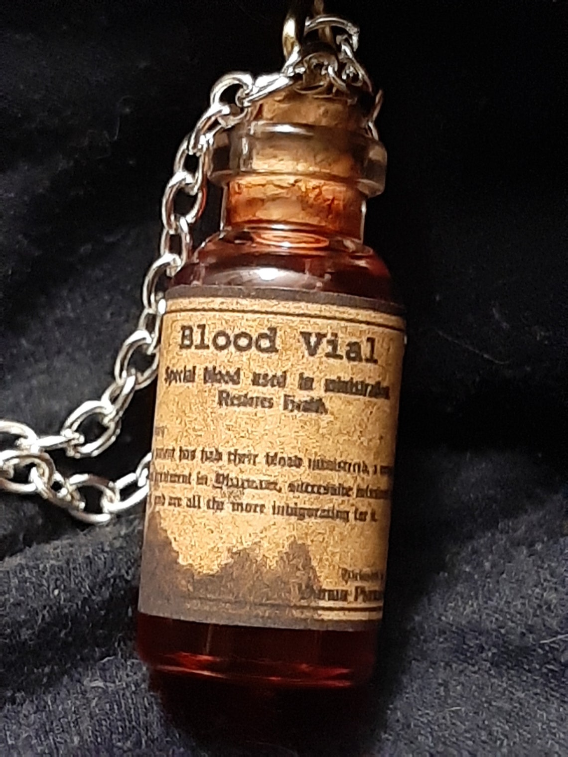Bloodborne Blood Vial Necklace Etsy