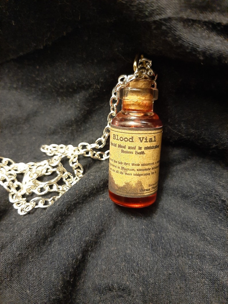 Bloodborne Blood Vial Necklace Etsy